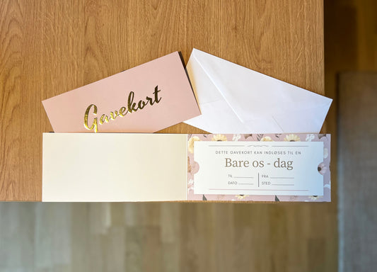 Gavekortskabelon - Bare os - dag