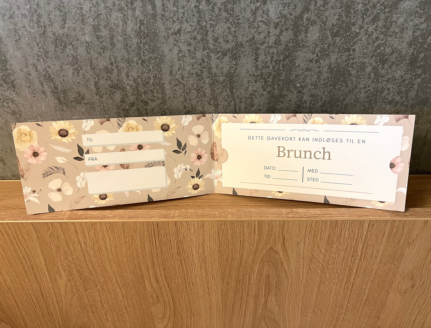 Gavekort skabelon - Brunch