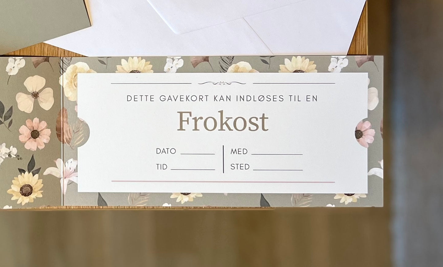 Gavekort skabelon - Frokost