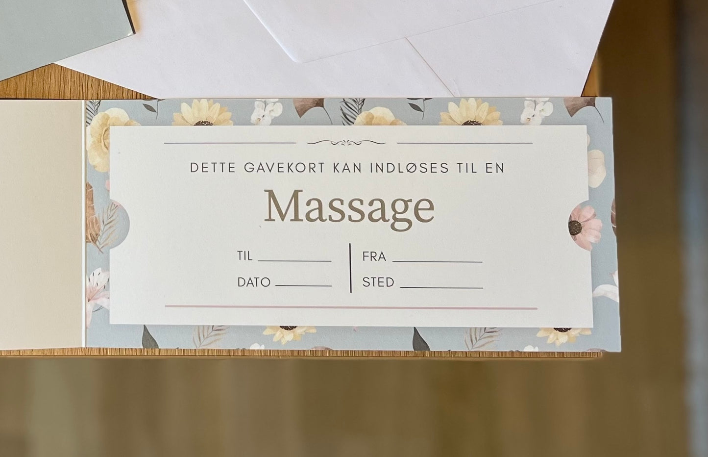 Gavekort skabelon - Massage